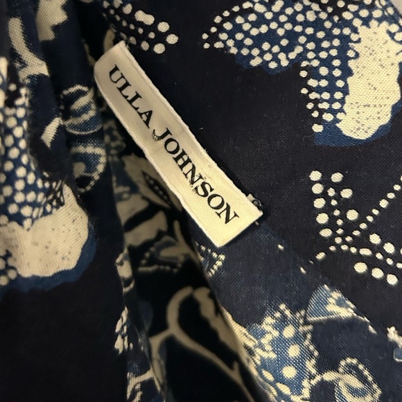 ULLA JOHNSON Asima floral one shoulder puff sleeve top - Picture 6 of 10